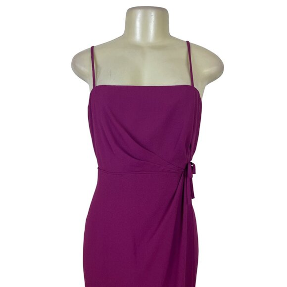 Jordan Magenta Sleeveless Women Formal Evening Gown W/ Spaghetti Straps Sz 11/12 - Picture 6 of 11
